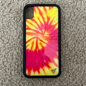 iphone XR tie die wildflower phone case